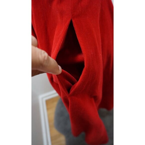CLOTILDE New York Red Fit & Flare Short Sleeve Dress w/ Pockets (Size 4) - Picture 4 of 13